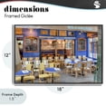 thumbnail image 4 of Stupell Industries Traditional Parisian Brasserie Terrace Black Framed Giclee Art, 18 x 12, by Alan Blaustein, 4 of 8