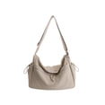 thumbnail image 2 of Bolso bandolera de mujer de color liso con diseño multibolsillos: bolso de hombro ligero de nailon para ir al trabajo, uso diario informal y viajes., 2 of 6