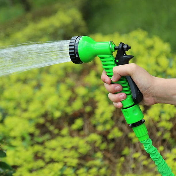 Pistola de riego ajustable, boquilla para manguera de jardín, rociador para lavado de coches y césped verde Ndcxsfigh Libre de BPA