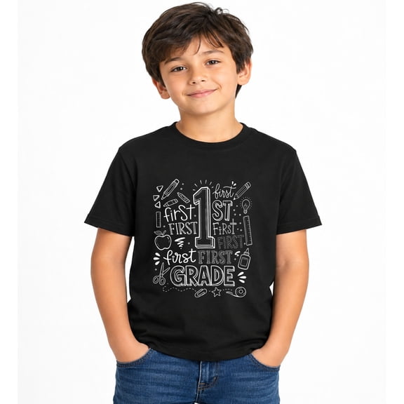1st Grade for Boys Back to School First Day of First Grade T-Shirt