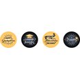 thumbnail image 2 of Darling Souvenir DIY 190 Pcs Graduation Theme Stickers for chocolate Candy Labels-Black & Yellow, 2 of 2
