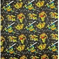 thumbnail image 2 of 1/2 Yard - Teenage Mutant Ninja Turtles on Dark Green Cotton Fabric - Leonardo Michelangelo Raphael & Donatello (Great for Quilting, Sewing, Craft Projects, Throw Pillows & More) 1/2 Yard X 44" Wide, 2 of 2
