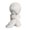 White, variant on Warm Plush Hat And Scarf Set for Female Outdoor Winter Activity Trapper Hat for Hiking Skiing And Everyday Wear