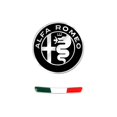 thumbnail image 1 of Sticker Kit Alfa Romeo Logo 51 mm + Italy Flag for Interior Giulia Stelvio, 1 of 4