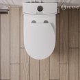 thumbnail image 4 of KK KE KING Quiet & Powerful Flush Round Compact One Piece Toilet for Small Bathroom, Space Saving, 12'' Rough-In, 4 of 9