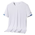 thumbnail image 1 of PEASKJP Mens Pique Tops Breathable & Moisture Wicking with Odor Control,White XXXXL, 1 of 4