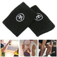 thumbnail image 4 of Sport Wristband, Wrist Sweatbands 2 Pair Skin Friendly  For Men Women For Basketball Black, 4 of 8