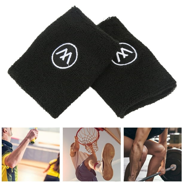Muñequera Atlética, Muñequeras Para El Sudor, Elásticas, Suaves, Transpirables, Poliéster Y Algodón, Previenen Lesiones, 2 Pares De Disipación De Calor Para Gimnasio