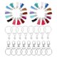 thumbnail image 2 of GOOHOCHY 1 juego de llaveros DIY colgantes con borlas coloridas, suministros creativos para hacer llaveros., 2 of 8