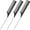 Black, variant on M altemura 3 Packs Rat Tail Comb Steel Pin Rat Tail Carbon Fiber Heat Resistant Teasing Combs with Stainless Steel Pintail (Black)