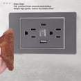 thumbnail image 3 of Toma De Pared USB Tipo C Puerto 15A Retardante De Llama Toma De Corriente De Pared Eléctrica Para El Hogar Sala De Estar Dormitorio, 3 of 7