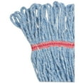 thumbnail image 3 of Boardwalk Super Loop Wet Mop Head, Cotton/Synthetic Fiber, 5" Headband, Large Size, Blue, 12/Carton, 3 of 9