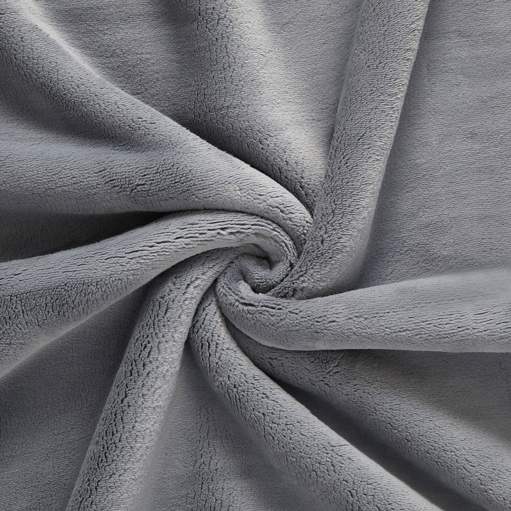 Cozy Haven Lush Plush Throw, Silver, 50"x72"