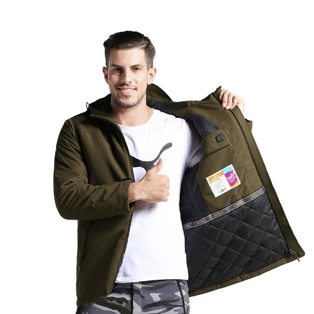 Chaqueta inteligente con calefacción impermeable para hombre y mujer, chaleco con 3 áreas calentadas, abrigo deportivo para exteriores, abrigo cálido para motocicleta, Invierno