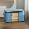 thumbnail image 3 of EGNMCR Organisateurs et Rangement de Garde-Robe, Organisation et Rangement, Sac à Lessive Ménager Sac à Jouets Panier à Linge Sac de Rangement pour Couettes Convient à la Chambre Salon Dortoir Capacité 85 L Boîtes de Rangement, 3 of 6