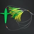thumbnail image 5 of Heitune Schwertfisch Pluma Artificiales for la Pesca de atún señuelo Accesorios Tease for Grandes Cebo señuelo (Verde), 5 of 5