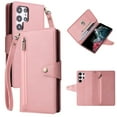 thumbnail image 4 of Wallet Card Zipper Flip Leather Case For Samsung Galaxy S24 Ultra S24Plus S23FE S23 Ultra S22 S21 FE S20 FE S10 Note 20 Note10 Note9, 4 of 14