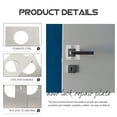 thumbnail image 3 of Miangastore 2 Pcs Bouton de Porte de Meuble Plaque de Réparation en Acier Inoxydable, 3 of 8