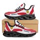 thumbnail image 1 of Zapatos ligeros para exteriores con estampado de la bandera y el emblema nacional francés de moda, suela gruesa, hilo de tejer, 1 of 6