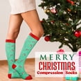 thumbnail image 6 of 5 Pairs Christmas Copper Compression Socks for Women & Men Circulation 15-20 mmhg - Better Blood Flow, Swelling, Best Support for Medical, Running, Nursing, 6 of 8