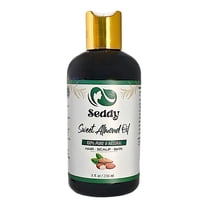 Seddy Sweet Almond Oil - 100% Pure & Natural Carrier Oil for Skin, Face, Hair, Soap Making, Essential Oils & Aromatherapy - Premium Moisturizer & Softener, Hexane-Free - 8 Fl. Oz