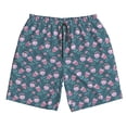 thumbnail image 5 of Wukai Tulips Flowers Print Beach Trunks with Compression Liner Swimsuit Quick Dry Beach Sports Shorts with Pocket-X-Large, 5 of 8