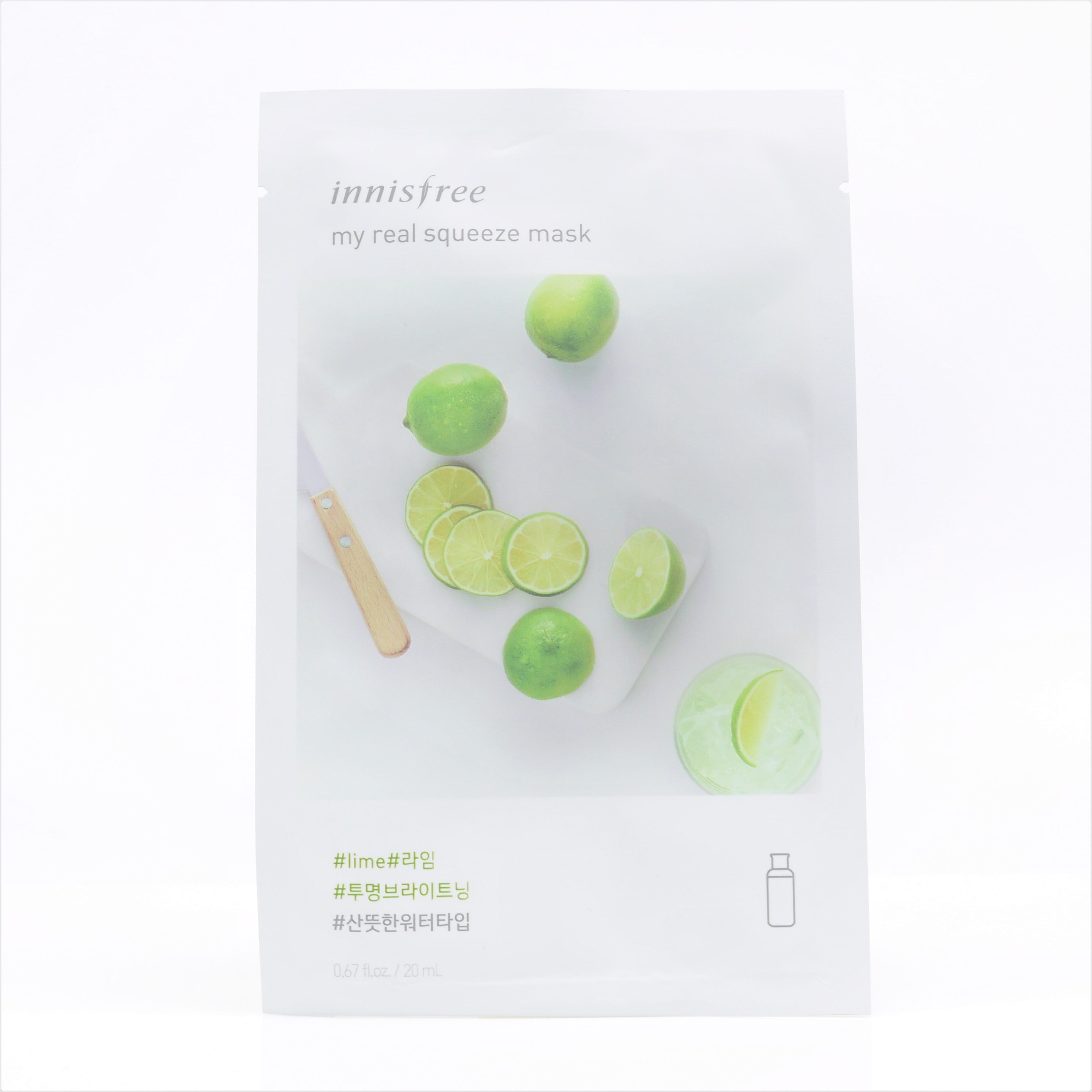 Innisfree My Real Squeeze Mask Lime 20 ml (Set of 5 Masks)