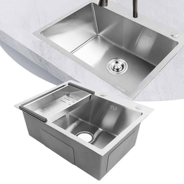 Évier de Cuisine, Bassine Simple Anti-Obstruction pour Restaurant
