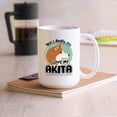 thumbnail image 2 of I Really Do Love My Akita White Travel Coffee Cup, Akita Ceramic Mugs, Novelty Akita Teacup Gift Ideas For Friends, Funny Akita Coffee Mug 15 Oz., 2 of 7