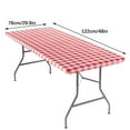 thumbnail image 3 of Picnic Tablecloth Elastic PVC Fitted Table Cover Windproof Waterproof Wipe-Clean Reusable for Camping Picnic Outdoor Party Vinyl Cover 30x48 Inch Summer Tablecloth, 3 of 5