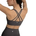 thumbnail image 6 of YITTY Active Women's and Women's Plus UltraLuxe Strappy Medium Impact Bra, Athleisure, 4-Way-Stretch, Sizes XS-4X, 6 of 6