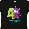 thumbnail image 4 of Inktastic Monster 4th Birthday Boys or Girls Toddler T-Shirt, 4 of 5