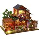 thumbnail image 5 of Kit de casa de muñecas en miniatura para bricolaje, kit de casa pequeña con, kit de casa en miniatura a escala 1:24, gran regalo artesanal hecho a mano para cumpleaños, día de Pascua, estilo japonés, 5 of 5