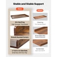 thumbnail image 6 of VEVOR Washer Dryer Countertop, 54 x 27.5 in Wooden Washer and Dryer Topper with Edge & 2 Hooks, Water-Resistant Laundry Machine Topper for Laundry Closet Pantry Counter Organization and Storage,Brown, 6 of 9
