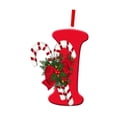 thumbnail image 2 of Adorno navideño con letras, decoración navideña, colgante con abalorios para bricolaje, decoración para de Navidad, corona de celebración, I, 2 of 8