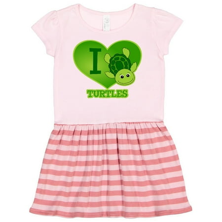 

Inktastic I Love Turtles Gift Toddler Girl Dress