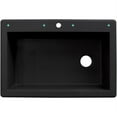 thumbnail image 3 of Transolid 33" x 22" Top Mount Radius Granite Kitchen Sink, Available in Various Colors, 3 of 4