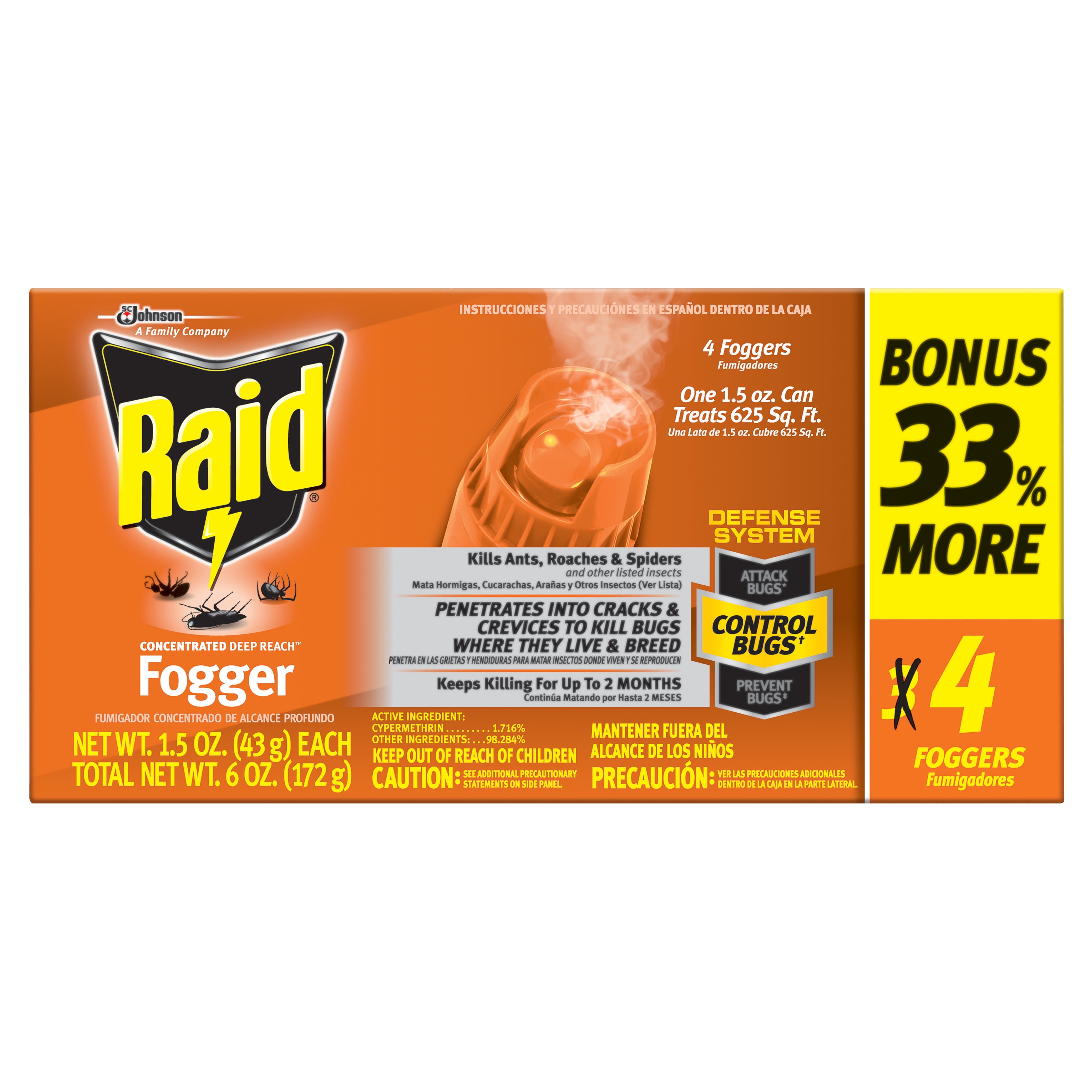What is better, Raid Fogger or Raid Fumigator, or can they be used at the same time?