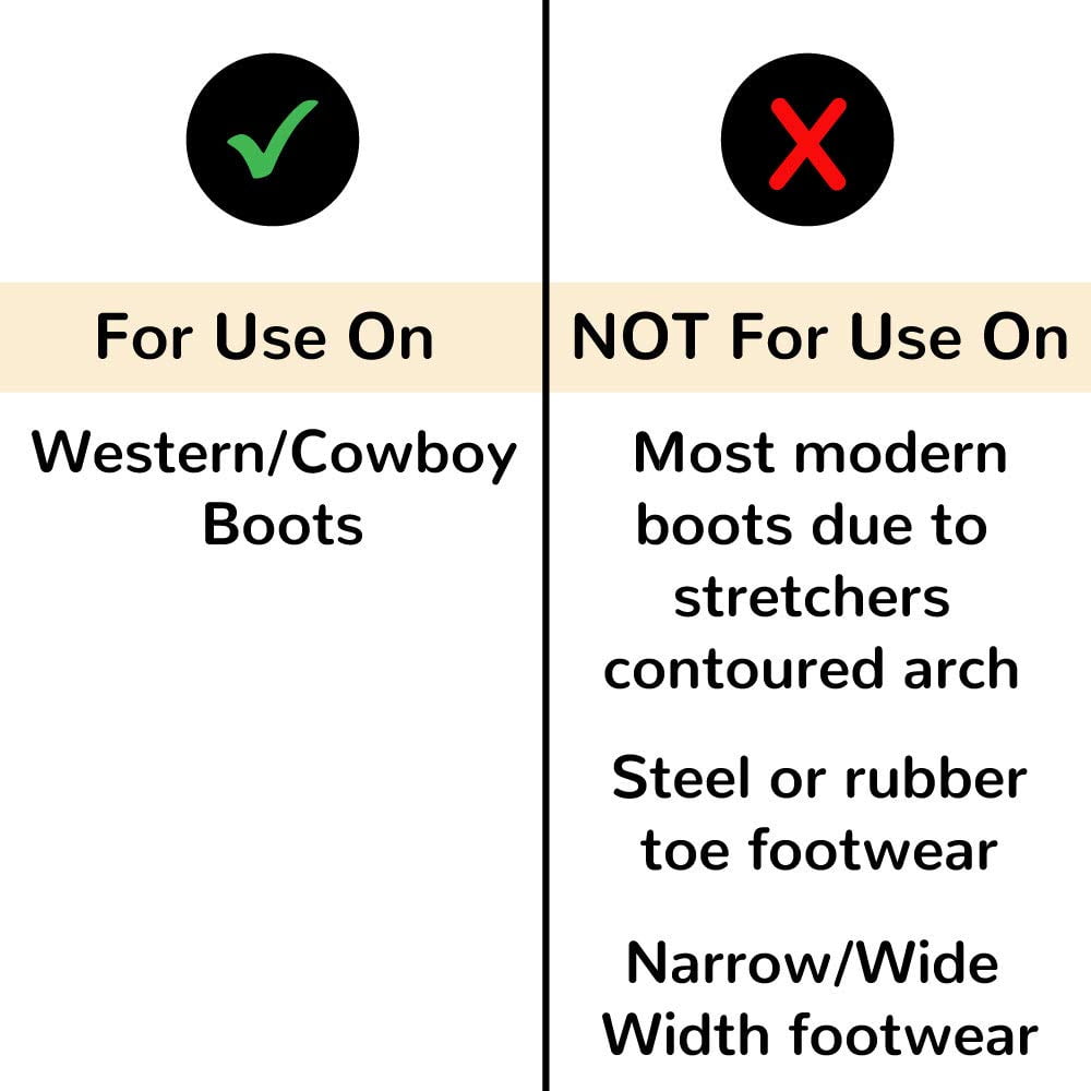 footfitter men's professional western cowboy boot stretcher