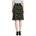 thumbnail image 3 of INSPIRE CHIC Women's Floral Printed Knee Length A-Line Summer Skirt, 3 of 7