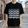 thumbnail image 3 of Black T Shirts for Men, Birds On Wavy Path, Graphic 2 Mens Graphic Tees, 24936696,3XL, 3 of 8