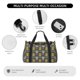 thumbnail image 4 of Fotbe Sugar Skulls Bolsa de Viaje con Estampado, Bolsa de Fin de Semana para Mujer con Compartimento para Zapatos, Bolsa de Gimnasio con Bolsillo Húmedo, 4 of 7