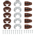 thumbnail image 1 of Kit de Remplacement de Rail de Tiroir 5 Ensembles, Guides de Tiroir Pièces de Meubles pour Commodes, Crochets et Table de Nuit Tiroir, 1 of 7
