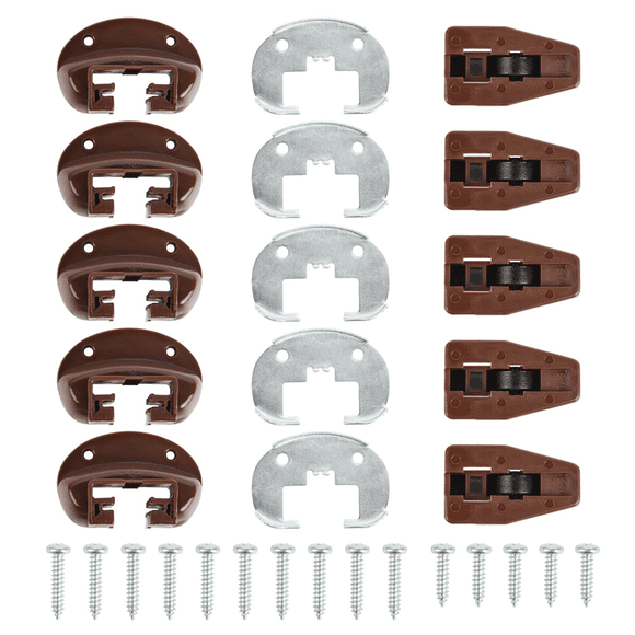 5Sets Replacement Drawer Track Slide Kit,Track Drawer Guides Furniture Parts for Dressers,Hutches and Nightstand Drawer