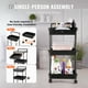 thumbnail image 3 of VEVOR Carrito de cocina con ruedas de 3 niveles y cajón, carrito de almacenamiento multifuncional con asa para oficina, sala de estar, cocina, estantes organizadores de almacenamiento móviles, 3 of 9