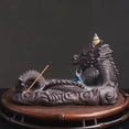 thumbnail image 4 of 1pc Purple Clay Dragon & Feng Shui Ball Backflow Incense Burner Home Fragrance Decor (Without Incense), 4 of 7
