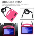 thumbnail image 3 of Dteck Kids Case with Shoulder Strap for Samsung Galaxy 2020 Tab A7 10.4" (Model SM-T500/ T505/ T507), Lightweight EVA Shockproof Kickstand Handle Cover Kids Friendly Super Protective Case, Rose, 3 of 6