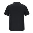 thumbnail image 5 of AHTJRT Mens Short Sleeve Cargo Shirt with Pockets Casual Summer Athletic Workout Basic Business T-Shirt Blouse Black XL, 5 of 5
