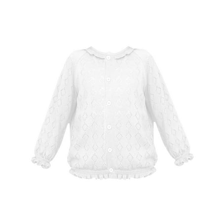 

Generic Warm Blouse for Little Boys Toddler Boys Girls Cardigan Sweater Autumn/Winter Solid Color Knitted Jacket Party Birthday School(White 5-6 Years)