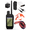 Alpha 300+Whistle, variant on Garmin Alpha 300 Handheld, Advanced Dog Tracking and Training Handheld, Touchscreen with Wearable4U Leash and Whistle Bundle